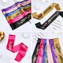Ribbon Anniversary Celebration Satin Sash Happy Anniversary Shoulder Strap