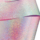 Flashing Glitter Dance Ribbon Gymnastics Ballet Twirling Stick (2m White)