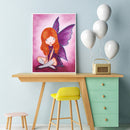 30x40cm 5D DIY Partial Special Shape Diamond Painting Girl Home Art (AK023)
