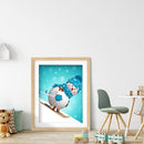 Cute snowman 5D Diamond Painting DIY Full Drill Round Rhinestone