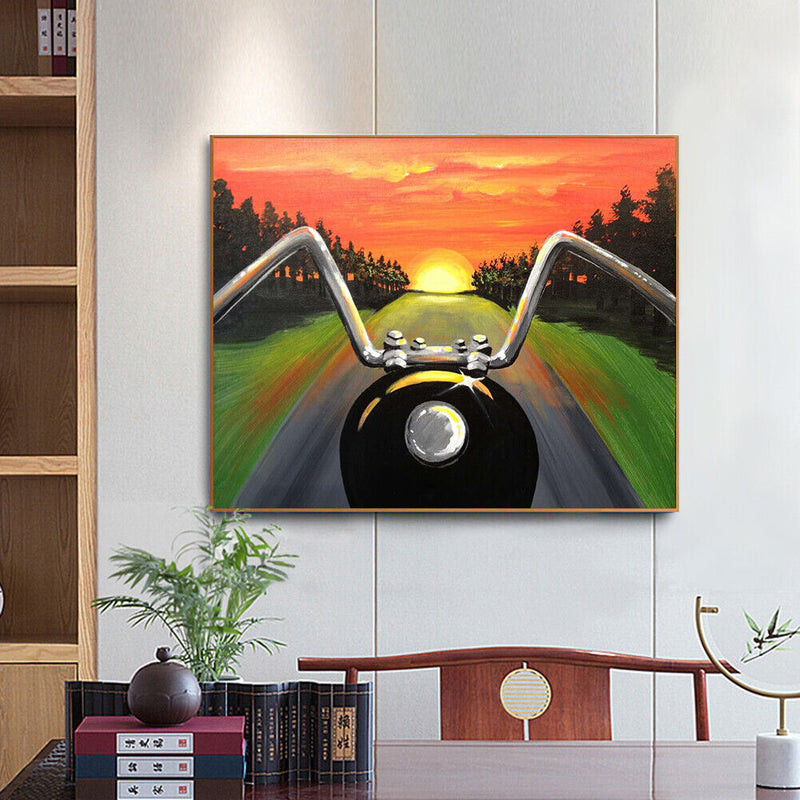 Off Towards Sunset Oil Paint By Numbers Kits Canvas DIY Picture Hand Painted