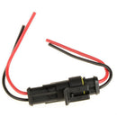 HID Fog Wire Connector Sealed Waterproof Electrical Plug Terminal Car SUV Boat