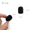 10pcs 30mm Soft Elastic Sponge Microphone Head Cover for Headset Sleeve Mic