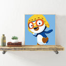 DIY Cartoon Animals Coded Hand Painted Drawing Oil Painting Kit by Numbers Gifts