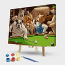 DIY Acrylic Digital Dogs Cartoon Hand Painted Artwork Painting By Numbers Kit
