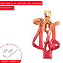 Road Cycling Bike Bottle Rack Plating Bicycle Water Holder Colorful (Red) Newly