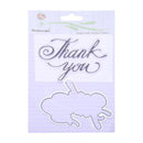 Silicone Thank You Stamp+Metal Cutting Dies Stencil Frame Scrapbook Album Newly
