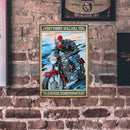 Metal Sign Ride a Motorcycle Iron Painting Poster High Temperature Resistant