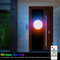Modern Round LED Wall Lights RGB Remote Lamp Bedroom Decorations (White)