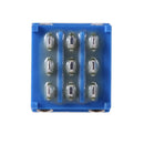 9 Pin 3PDT Guitar Effects Pedal Box Stomp Foot Metal Switch True Bypass Newly
