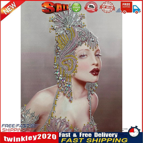 Sexy Beauty 5D Diamond Painting Special Shaped Part Drill Art Kits (Y068) Newly