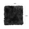 Winter Car Seat Cushion Faux Fur Seat Pad Home Office Chair Mat (Black)
