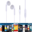 3.5mm In-ear Wired MIC Headphone Phone Universal Music Earphone(White) Newly