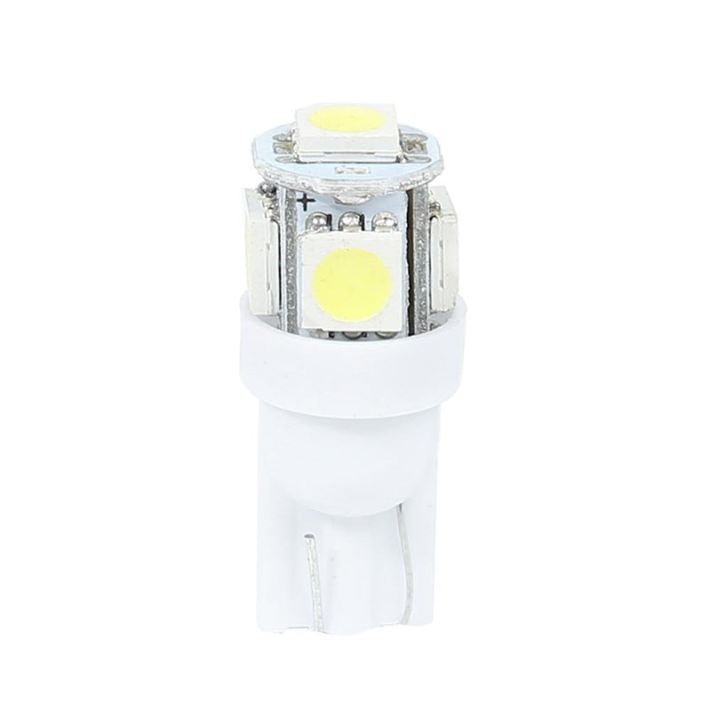 30Pcs T10 W5W 5SMD LED Bulb 5050 Car Auto Width Indicator Light (White)