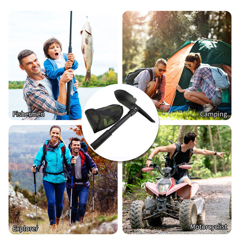 Multi-purpose Outdoor Garden Shovel Folding Camping Spade Portable Tools Newly