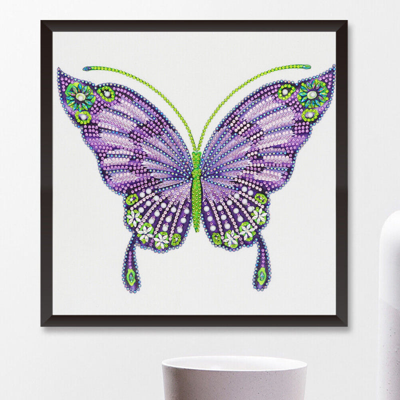 5D DIY Special Shaped Diamond Painting Butterfly Embroidery Craft Kits Wall Art