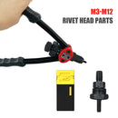 Rivets Nuts Insert Flat Head Threaded Nut for Hand Riveter Gun Tools (M5) Newly