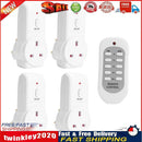 4pcs UK Plug Power Outlet Light Switch Socket+1pc Wireless Remote Control Newly