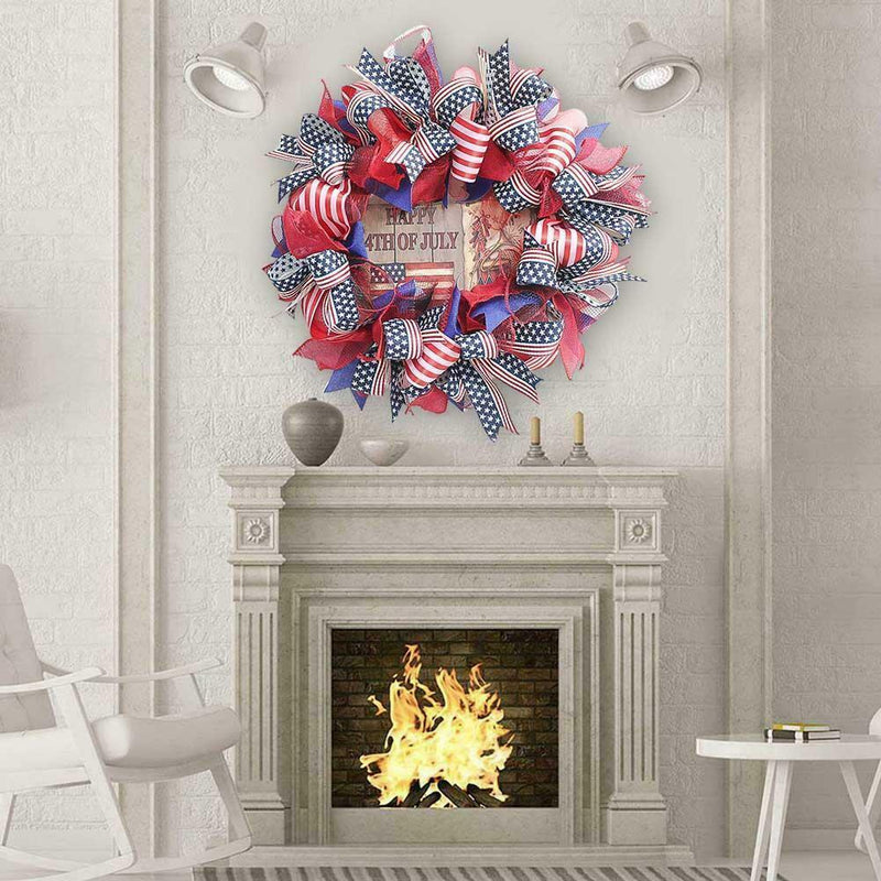 Independence Day Wreath 4Th of July Wreaths Decor Decoration Door Front