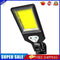 COB LED Solar Street Lights Outdoor Courtyard Porch PIR Remote Control Wall