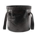 10L Folding Bucket Outdoor Camping Fishing Car Washer Carrier Bags (Black) Newly