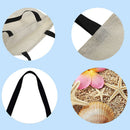 Beach starfish shell Printed Shoulder ShoppingBag Casual Large Tote Handbag