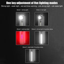 LED+COB+SMD MTB Bike Light USB Rechargeable Multifunction Warning Lamp (A) Newly