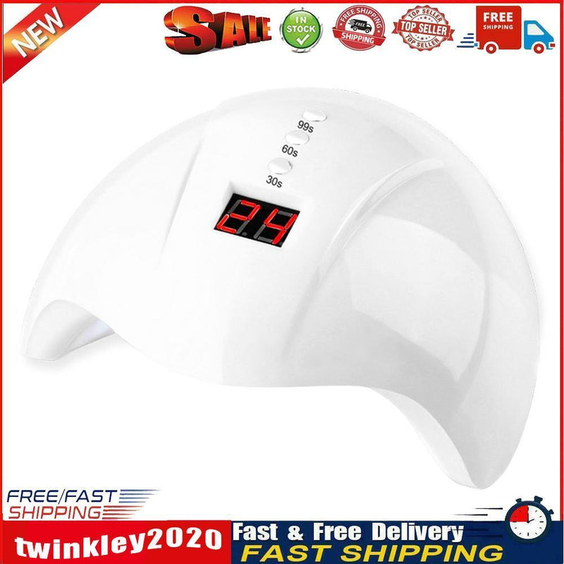 UV Nail Polish Lamp 36W LED Gel Dryer Curing LCD Manicure Tools (White) Newly