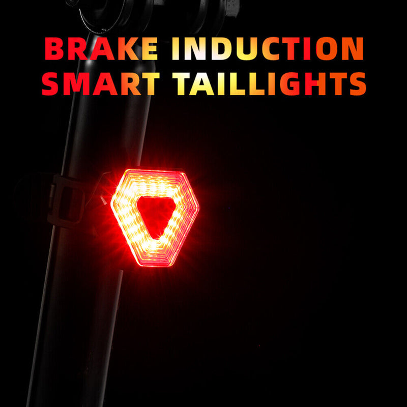 Bicycle Brake Tail Lights USB Rechargeable Bicycle Brake Light Cycling Equipment