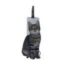 Toilet Paper Holder Cat Wrought Iron Bathroom Towel Storage Rack Shelf (B) Newly