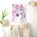 5D Diamond Painting Flowers Cartoon Horse Full Round Drill Mosaic DIY Rhinestone