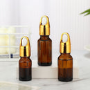 Brown Drop Bottle Glass Container Refillable  Accessories Refillable Bottle