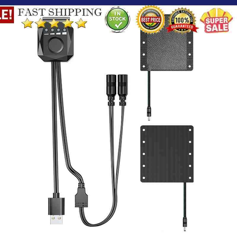 USB Motorcycle Heated Hand Grips Kits Handlebar Handle Heater Hand Warmer C