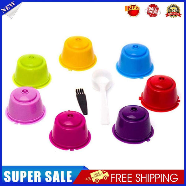 7pcs Coffee Capsules for Nescafe Dolce Gusto Reusable Coffee Filter Cup Pod