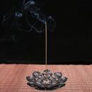 Sandalwood Stick Burner Censer Buddhism Bronze Lotus Incense Line Holder Deco