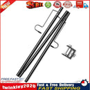 Camping Lamp Pole Ground Desktop Fixing Lantern Holder (Black Double-Hook) Newly
