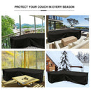Chair Sofa Waterproof Oxford Dustproof Rattan Corner Furniture Cover L Shape