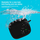 Silicone Case w/ Keychain for ZMI PurPods Pro Earbuds Charging Case (Black)