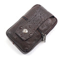 Multifunction Waterproof Male PU Leather Messenger Bags Pure Color Handbags