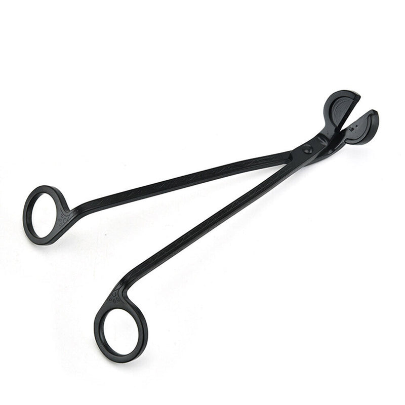 Wick Trimmer Steel Candle Snuffer Cutter Oil Lamp Trim Scissors (Black) Newly