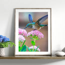 5D DIY Diamond Painting Kits Hummingbird on Flower Full Square Drill Wall Mos