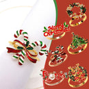 6PCS Napkin Rings Christmas Tree Garland Tableware Decoration Festive`