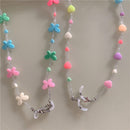 Heart Beaded Sunglasses Chain Eyeglass Strap Face Lanyard Beaded Glasses Chains