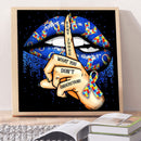 5D DIY Diamond Painting Kits Mute Gesture Full Round Drill Wall Decor Art Crafts
