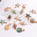 Craft Making Earring Conch Charms Ocean Pendants Handmade Accessories Sea Shell