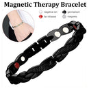 Twisted Dragon Magnetic Therapy Couple Bracelet Detachable Bangles (Black) Newly