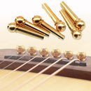 Acoustic Brass Guitar Guitar Strings Nail Fret Holder Bridge Pins Solid Cone