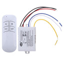 Wireless ON/OFF 3 Ways 220V Lamp Remote Control Switch Receiver Transmitter