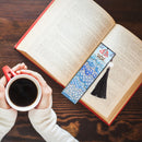 DIY Special Shape Diamond Painting Leather Bookmark Tassel Embroidery Wave Craft