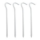 4pcs Ground Nail Aluminum Alloy Tent Stake with Hooks for Hammock Awning Canopy